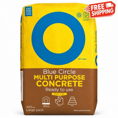 Blue circle ready - mix, concrete