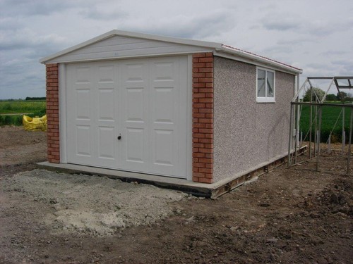 Concrete garage delivered - concrete,