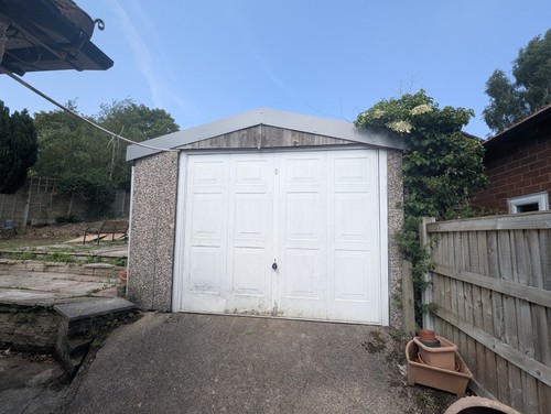 Prefabricated concrete garage - concrete,