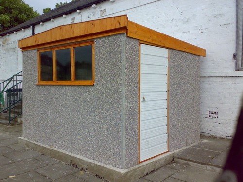 Concrete workshop shed - concrete,