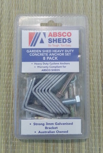 Garden shed concrete - shed, anchor