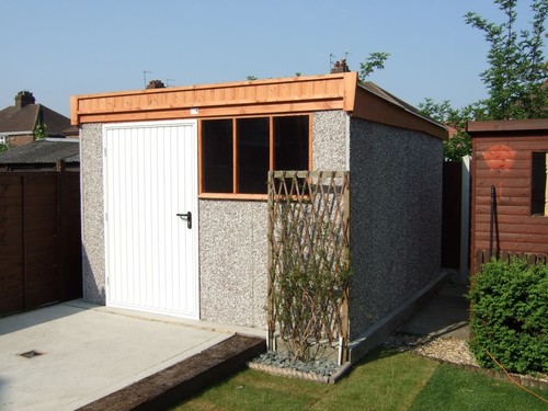 Concrete garage delivered - garage, &