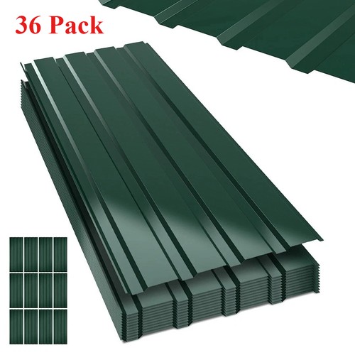 36x green roof sheets - green,