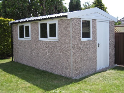 Concrete garage delivered - garage, &